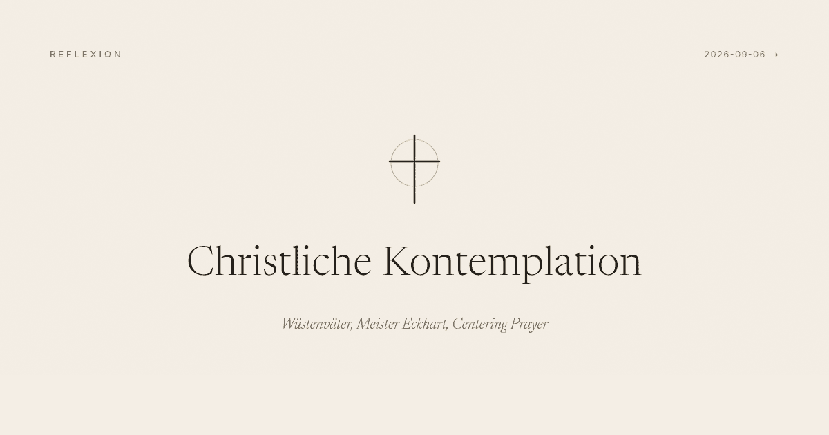Christliche Kontemplation