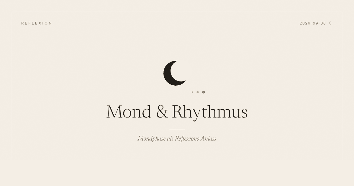 Mond + Rhythmus