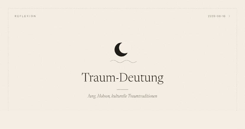 Träume zwischen Deutung und Zufall