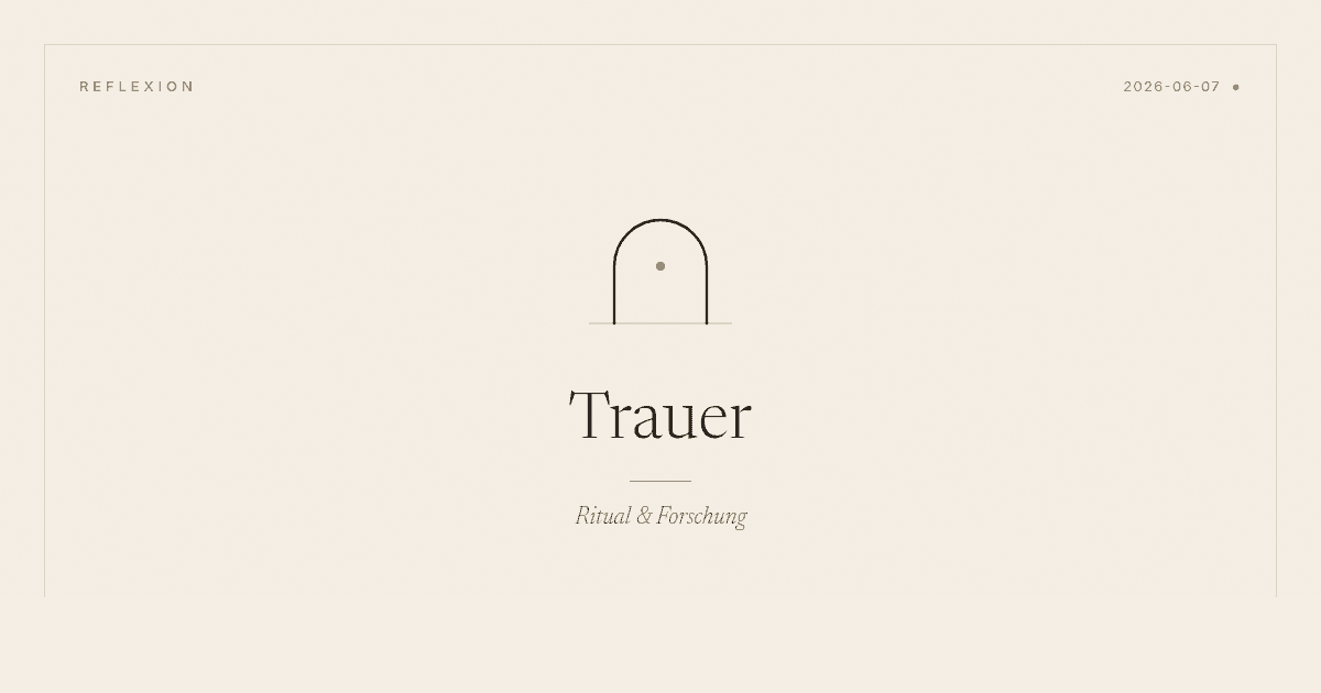 Das, was bleibt: Was Trauerforschung und Trauerritual wirklich gemeinsam haben